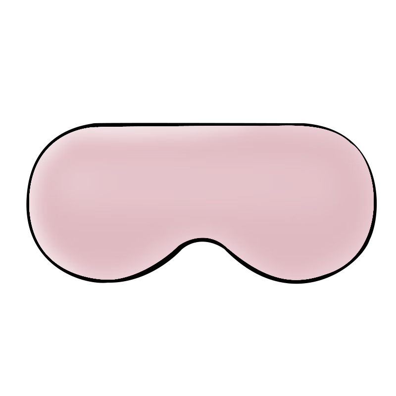 Lvxingjiushijiajialin Eye Mask Sleep Double-Sided Silk for Men And Women, Light-Blocking Breathable Student Sleeping Mask / Pink