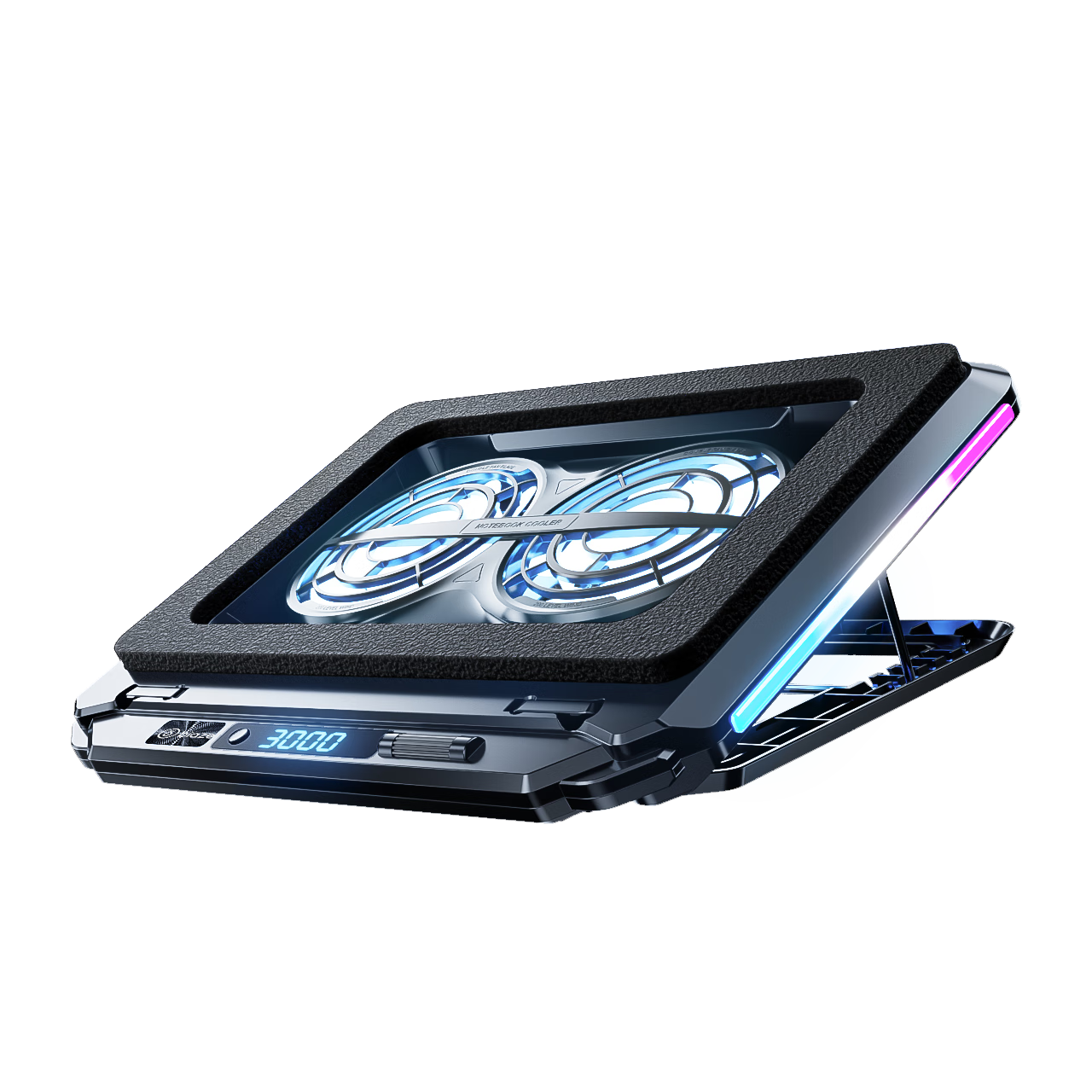 BIAZE Laptop Cooling Pad with Air Pressure, Gaming Laptop Cooling Stand with High-Power Adjustable Speed Fan for Lenovo, Dell, Alienware Aurora Pro16, ASUS ROG Water Cooling