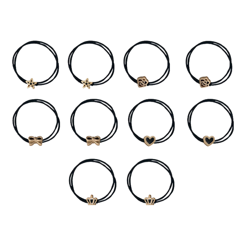 CHIMERA 10 Bow High-Elastic Hair Ties, Ponytail Holders, Scrunchies, Hair Accessories for Women, Mid-Autumn Festival Gift