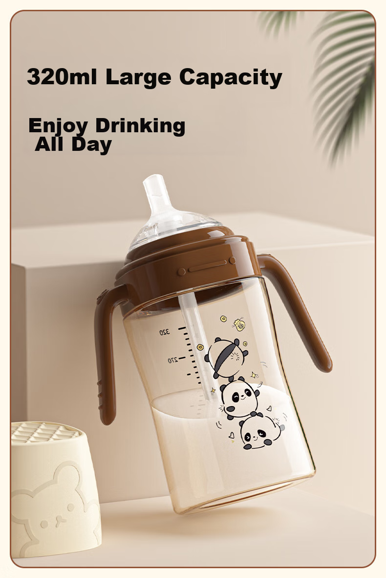 Beleca Newborn Baby Straw Cup, PPSU Material, for Ages 1 And Above, Large Capacity 320ml 7