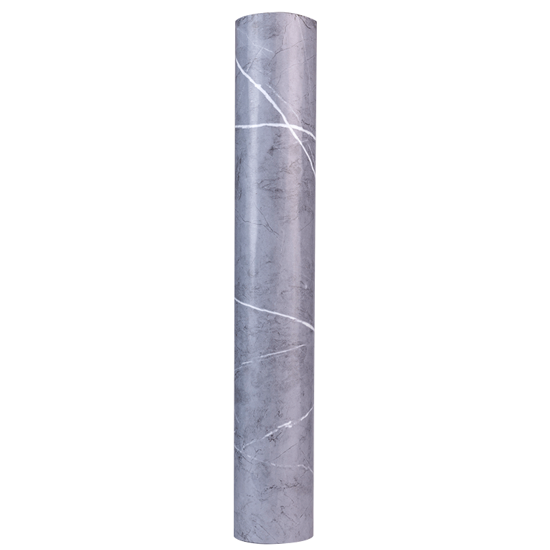 Qinghua Self-Adhesive Ceramic Tile Floor Sticker, Kitchen Floor Leather, Waterproof Floor Sticker, Smoky Gray, 60*300cm