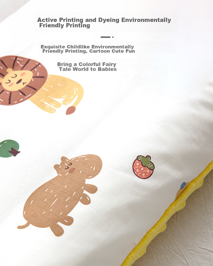 9I9 Children's Pillowcase, Pure Cotton, Kindergarten Plush Toy, Double-Sided Pillow Cover for Babies, All Seasons Use, A94 Animal Pattern, 50*30cm 8