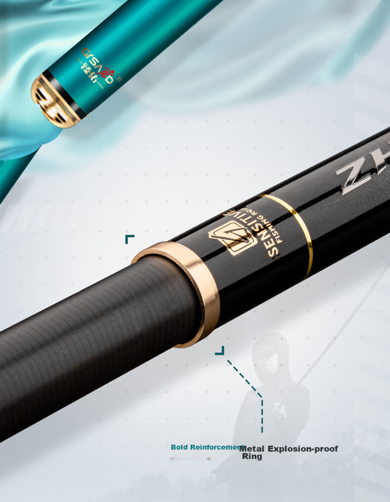 Grsaed Rui Lang 6.3-Meter Fishing Rod, Handheld Carbon Fiber Ultra-Light Ultra-Hard Fishing Pole, Platform Fishing Rod Set 20