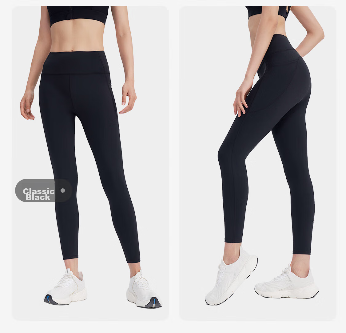 Keep Warm Yoga Pants for Women, High-Waisted Butt-Lifting Running Sports Pants, Tight-Fitting Yoga Wear Fitness Pants, Classic Black, Size L 15