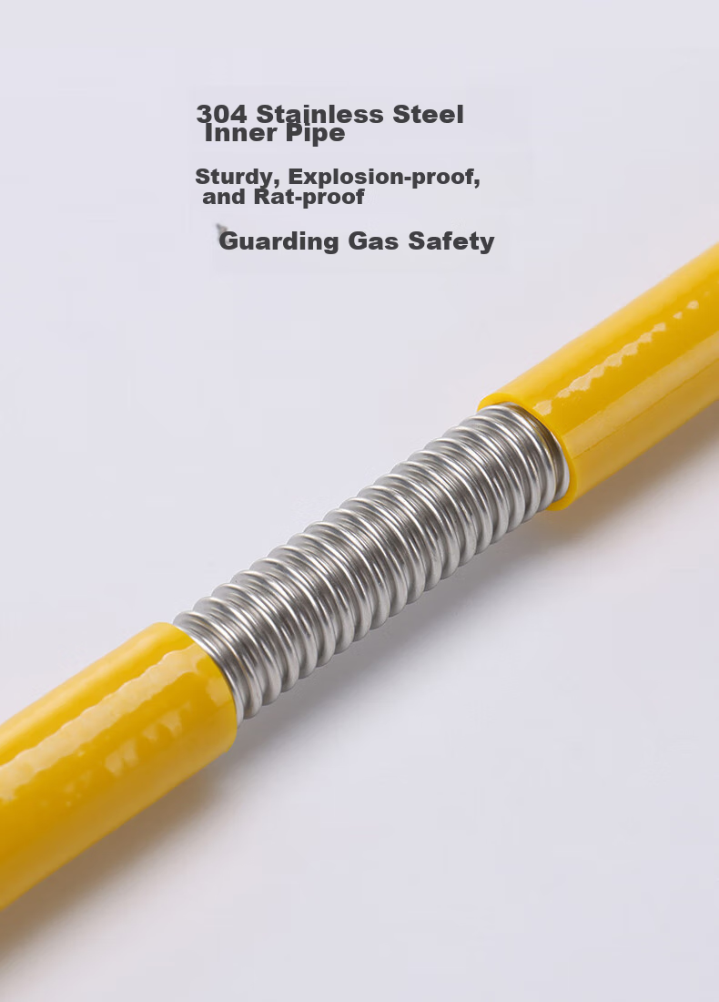 Weixing Integrated Gas Pipe, 1.5 Meters, Water Heater Wall-Mounted Boiler Gas Stove, National Standard 3C Stainless Steel Connecting Pipe, Explosion-Proof Pipe 8
