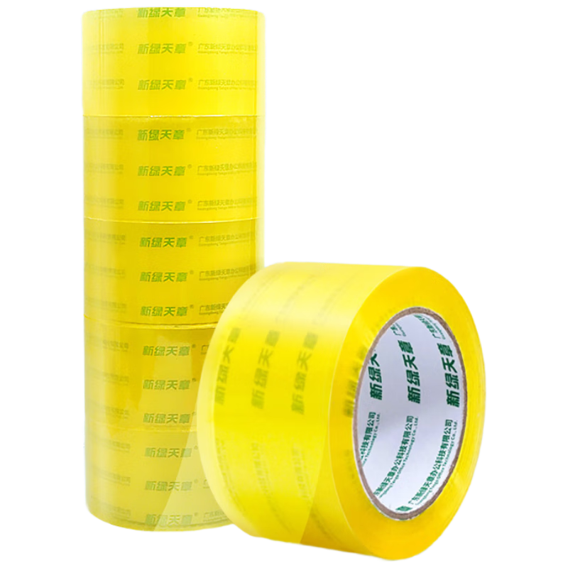 TANGO Tape, Transparent Tape, Packing Tape, 60mm, 182.8 Meters, 5 Rolls, 50um, Highly Transparent, Strong Adhesive, Tear-Resistant, Easy to Peel, for Packaging And Office Use