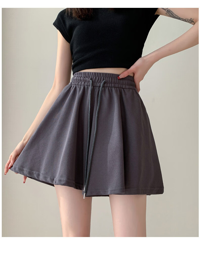 Langsha Women's Summer Ballet Style Loose Dance Sports Wide-Leg Home Pants JK Anti-Exposure Hot Shorts 10