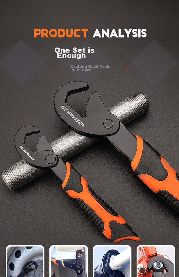 GREENER Angle Grinder Accessory Wrench Four-Claw Thickened Multifunctional Universal Clamp Adjustment Tool 7