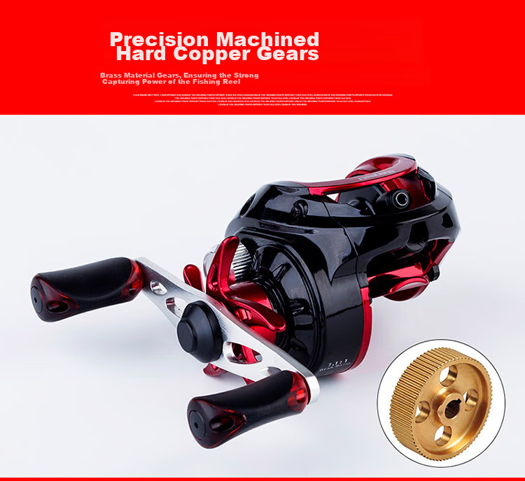 GW Fishing Triple Autumn Water Drop Reel, Double Line Cup, Left-Handed Magnetic Brake Water Drop Reel, 9-Axis Lure Fishing Reel, Anti-Explosion Line Fishing Reel, Lure Fishing Tackle Accessories, Fishing Supplies 6