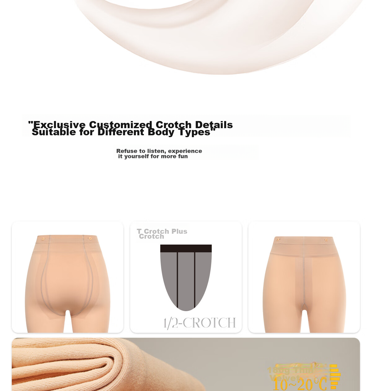 Limerence M [Milk Toast] Bare Leg Miracle, Autumn And Winter Thick Stockings, Base Layer Pants, 300g Thickened Fleece, Fair Skin Tone, One Size Fits All 14