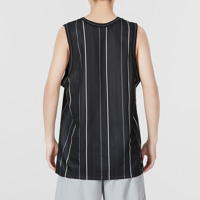 NIKE Men's Quick-Dry Sports Tank Top, Basketball Training, Soft And Comfortable, DX0436-010, Black L