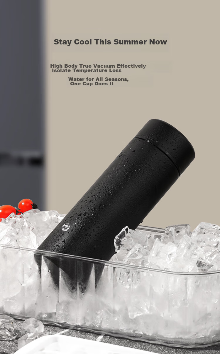 JD Original Insulated Cup, Portable Thermos for Hot And Cold Drinks, 304 Stainless Steel Cup for Male And Female Students, 400ml 5