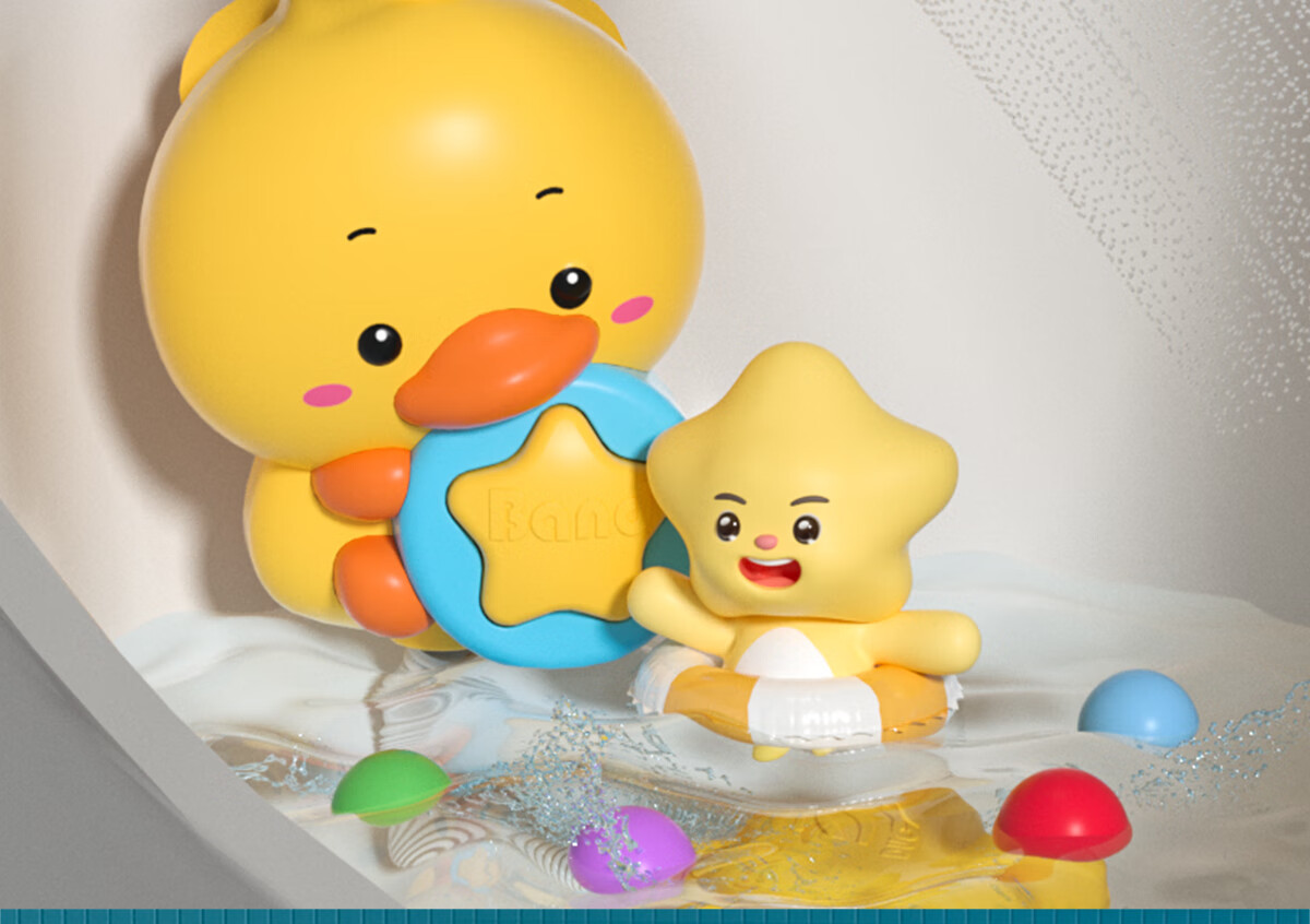 Xinge Baby Bath Toy, Infant Shower Head, Electric Duck, Children's Water Play Toy, Baby Water Play Toy, Birthday Gift for Boys And Girls 15