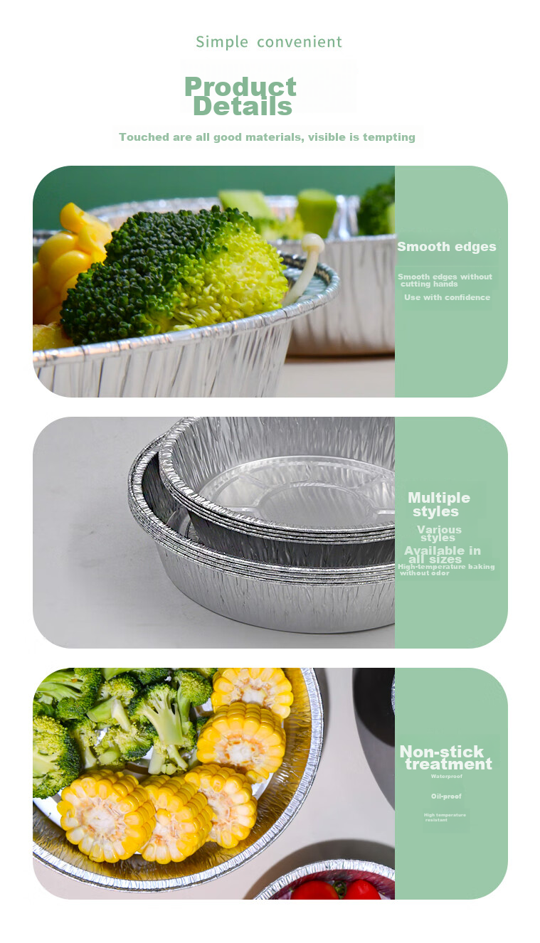Fangcaodi Air Fryer Aluminum Foil Pans, Disposable Baking Pans, Diameter 20cm * Pack of 10, Suitable for 3L And Above Models 10