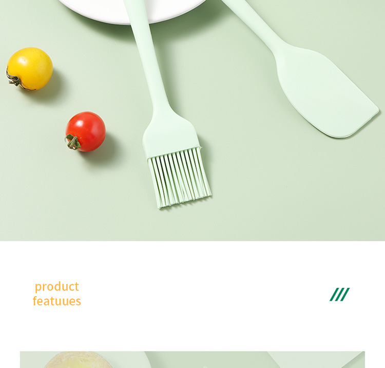 BJ Silicone Scraper, Oil Brush, Egg Beater, Stainless Steel Strainer, Spatula, Four-In Set, Baking Tools 2