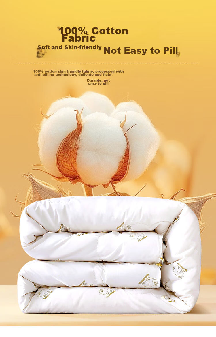 FUANNA Shunuan 100% Wool Silk Two-In Comforter Set, Thickened Duvet, 5kg, 230*229cm, White 8