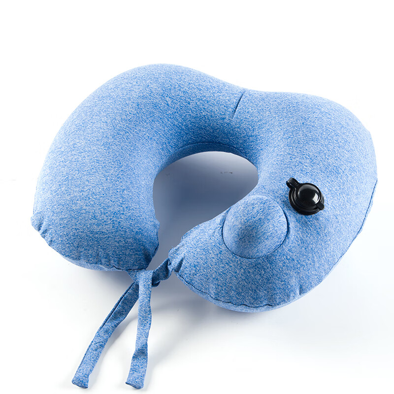FOOJO Travel Inflatable U-Shaped Neck Pillow, Portable Nap Pillow, Backrest Cushion, Neck Protector, Airplane Sleeping Aid