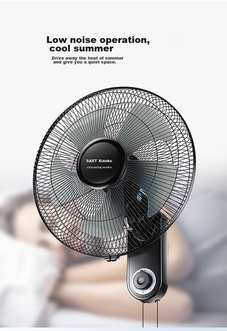 SAST Fan/wall Fan/18-Inch Five-Blade/wall Fan/electric Fan/AC Fixed Frequency/dining Room Dormitory Commercial High-Volume Fan FB-309 6