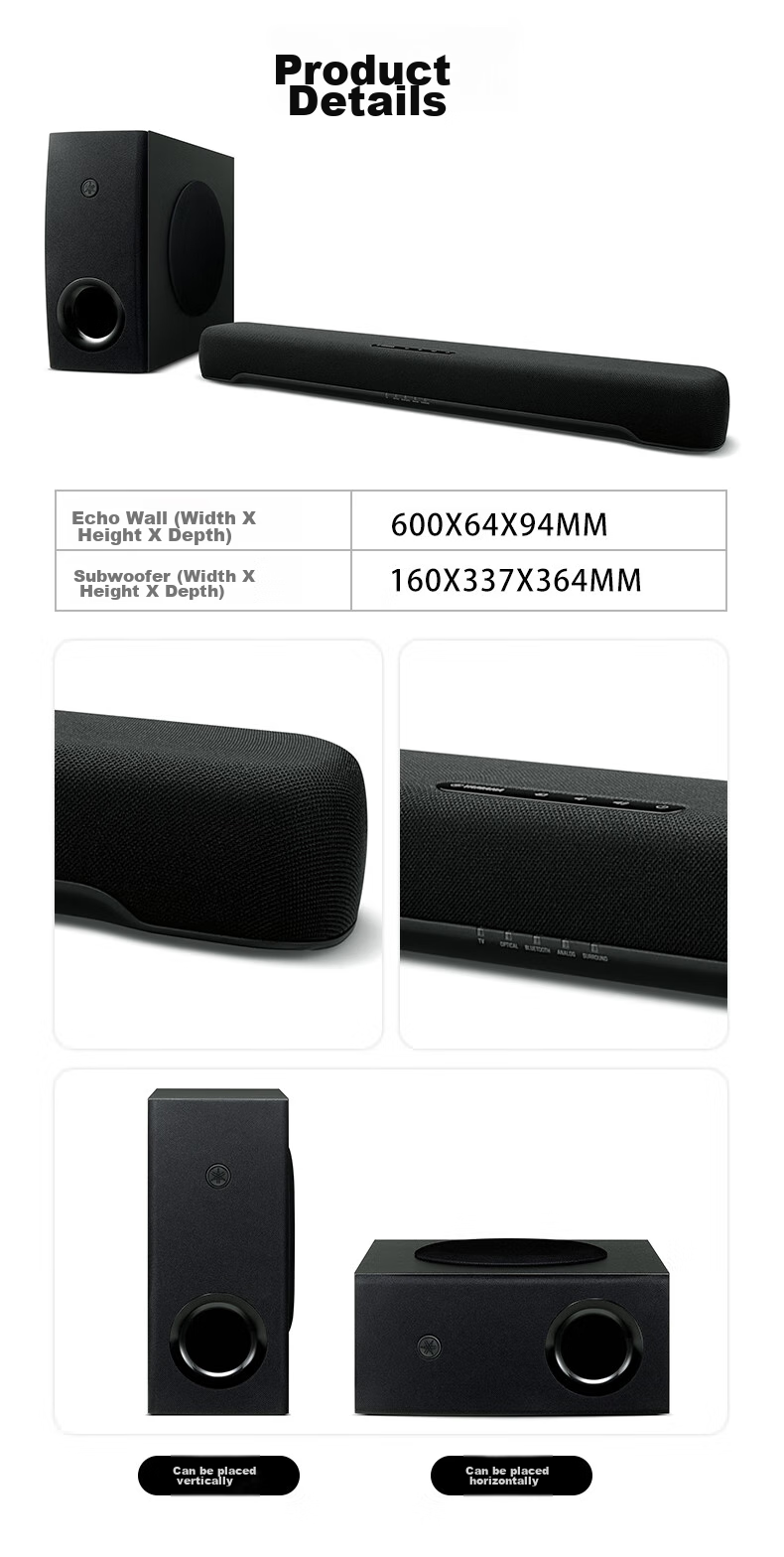 YAMAHA SR-C30A Virtual 5.1 Channel Soundbar, Computer Speaker, Bar Speaker for Home TV, Gaming Speaker 9