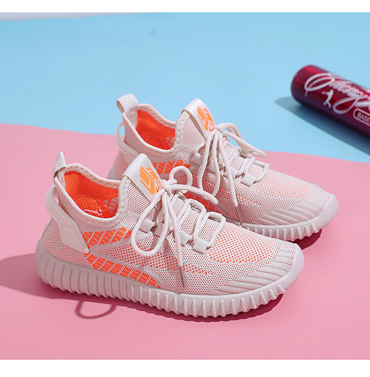 PLAYBOY Women's Shoes Summer Breathable Mesh Sneakers Comfortable Casual Sports Shoes for Women 1643 Orange 39 12