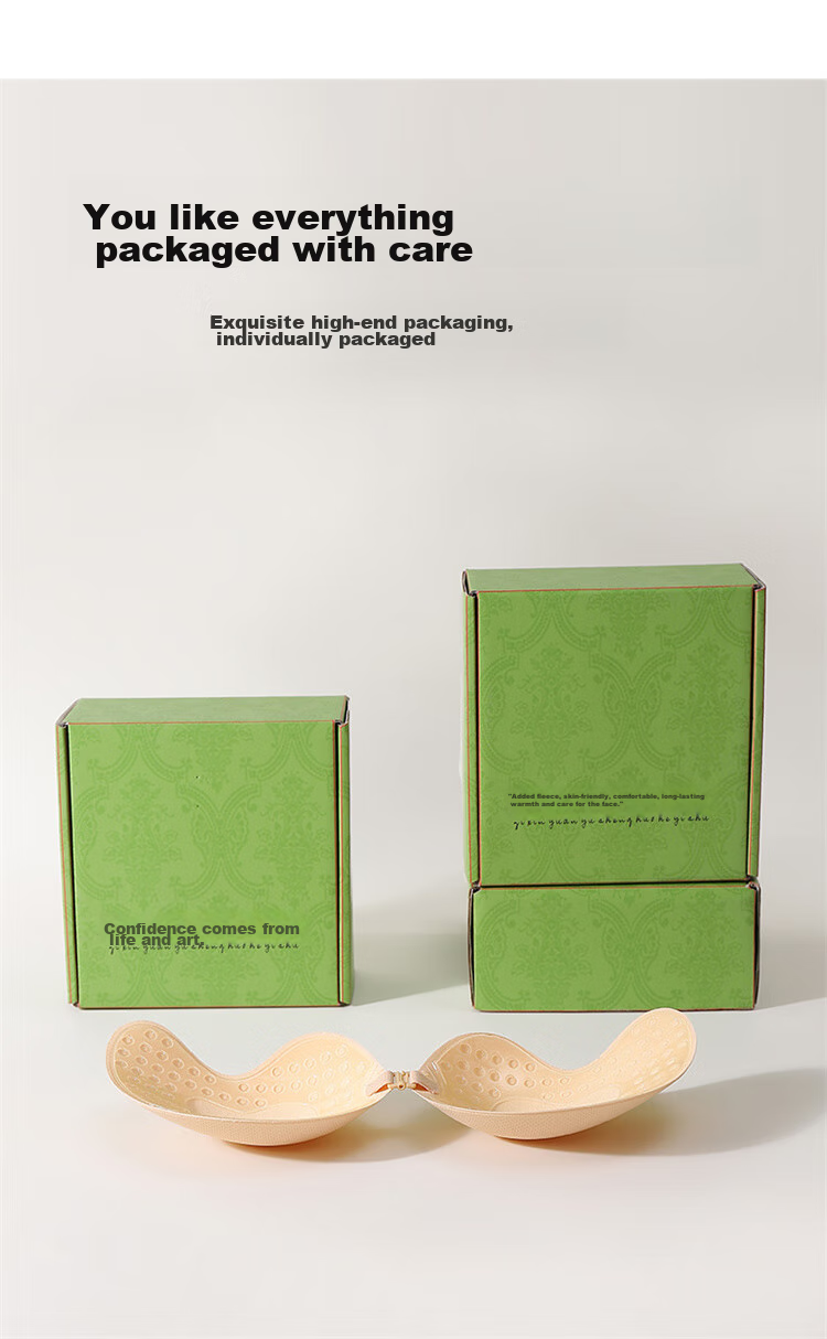LangSha Mango Cup Breast Pads, Wedding Dress Invisible Nipple Covers, Breathable Small Breast Push-Up Lift, Spring And Summer Bra, Strapless Underwear 12