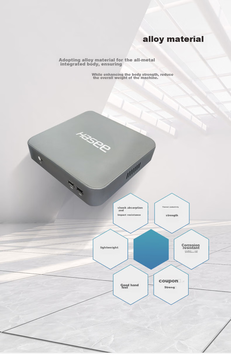 HASEE Zhanshen Mini R78S Mini Desktop Computer, Office Mini PC (R7-8745HS, 16GB RAM, 512GB SSD, WIFI, Windows 11) 3