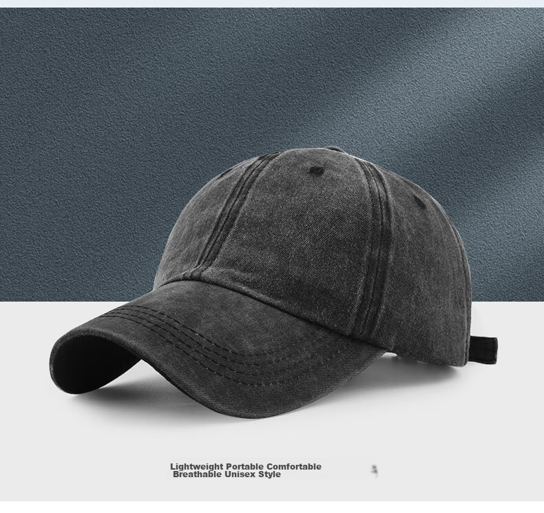 FitonTon Men's Baseball Cap Spring Summer Sun Protection Duckbill Hat Korean Fashion Large Head Circumference Wide Brim Outdoor Cap 8