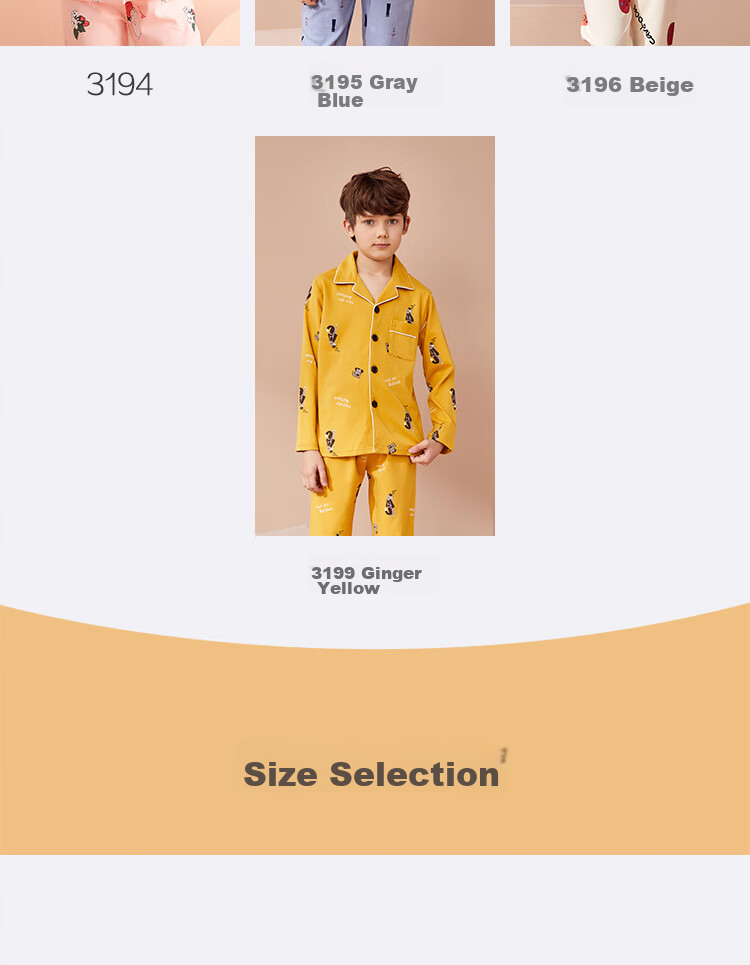 Hodo Children's Pajamas Boys Pure Cotton Home Wear Set Spring Autumn New Style Big Kids Lapel Long Sleeve Long Pants Two-Piece Set H1J3195 Gray Blue 160 11
