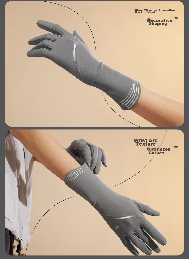 Beneunder Anti-UV Gloves, Wrist Protection, Sunscreen, Driving, Sports MP002 19
