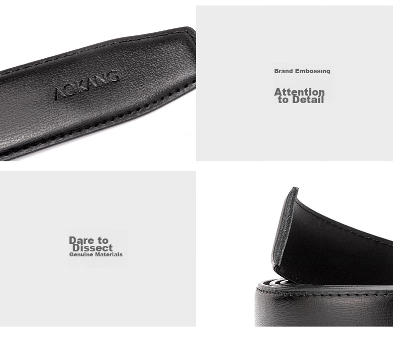 Aokang Men's Belt with Automatic Buckle, Business Casual Waist Belt, Birthday Gift for Husband 14