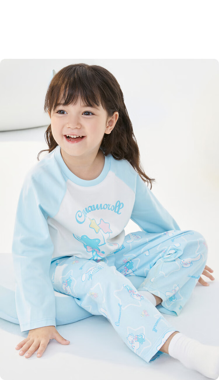 BALABALA Children's Pajama Set, Autumn Girls' Loungewear, Suitable for Going Out [HelloKitty IP] 209325171002 41