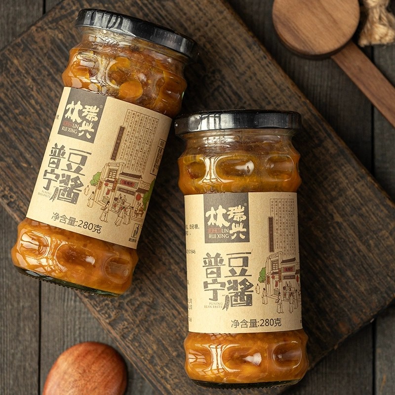 林瑞兴 普宁豆酱280g正宗潮汕特产普宁豆瓣酱蘸菜拌饭拌面酱黄豆酱