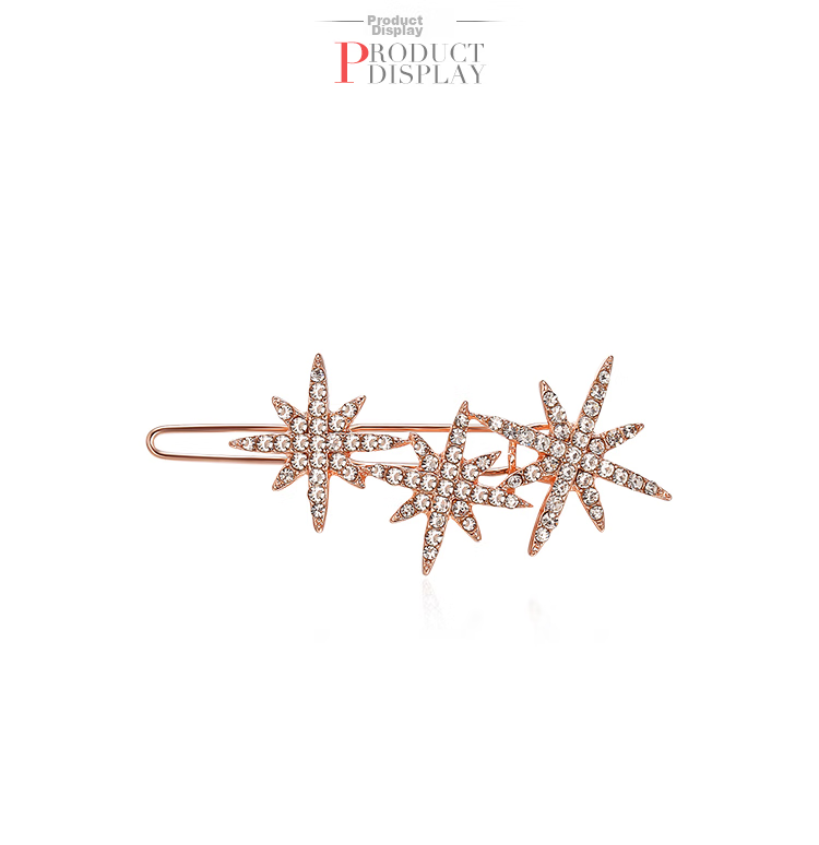 CHIMERA Octagram Flash Diamond Hair Clip, Small Hairpin for Women, Hair Accessory Side Clip, Bangs Clip, Gift for Girls on Mid-Autumn Festival 4