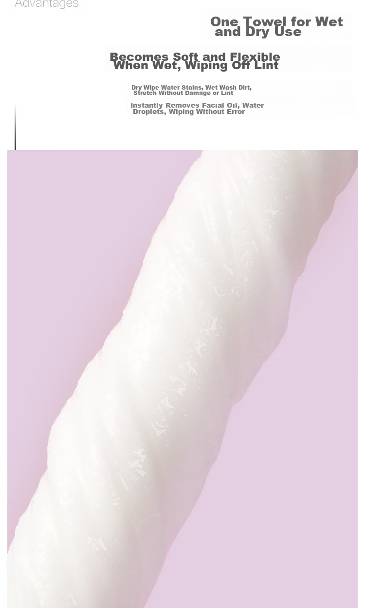 One's Member, 100% Xinjiang Cotton Pure Cotton Face Towels, 80 Sheets * 6 Packs, 60g, Thickened Cotton Soft Towels, Enlarged Size 8
