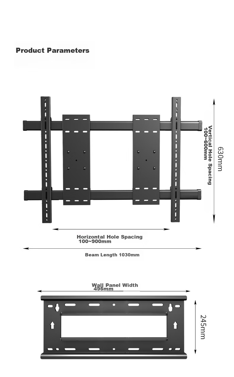 Jianleji 90-Degree Rotating TV Wall Mount, Left And Right Swivel 180°, Vertical Wall Folding Push-Pull Extended Bracket, Universal for 43/55/65/75 Inches, Precision Hinge 21