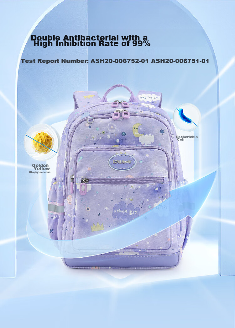 KALA·Y Backpack, Ultra-Light Outdoor Travel Bag for Primary School Students, Suitable for Grades 1-3 Children, Lightweight Casual Backpack for Boys And Girls 9