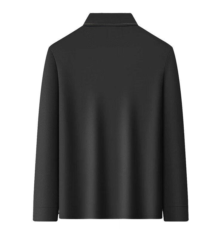 MONTAGUT Autumn Commuter Versatile Men's Long-Sleeve Polo Shirt, Wrinkle-Resistant T-Shirt, JG Gray Blue, XL 7