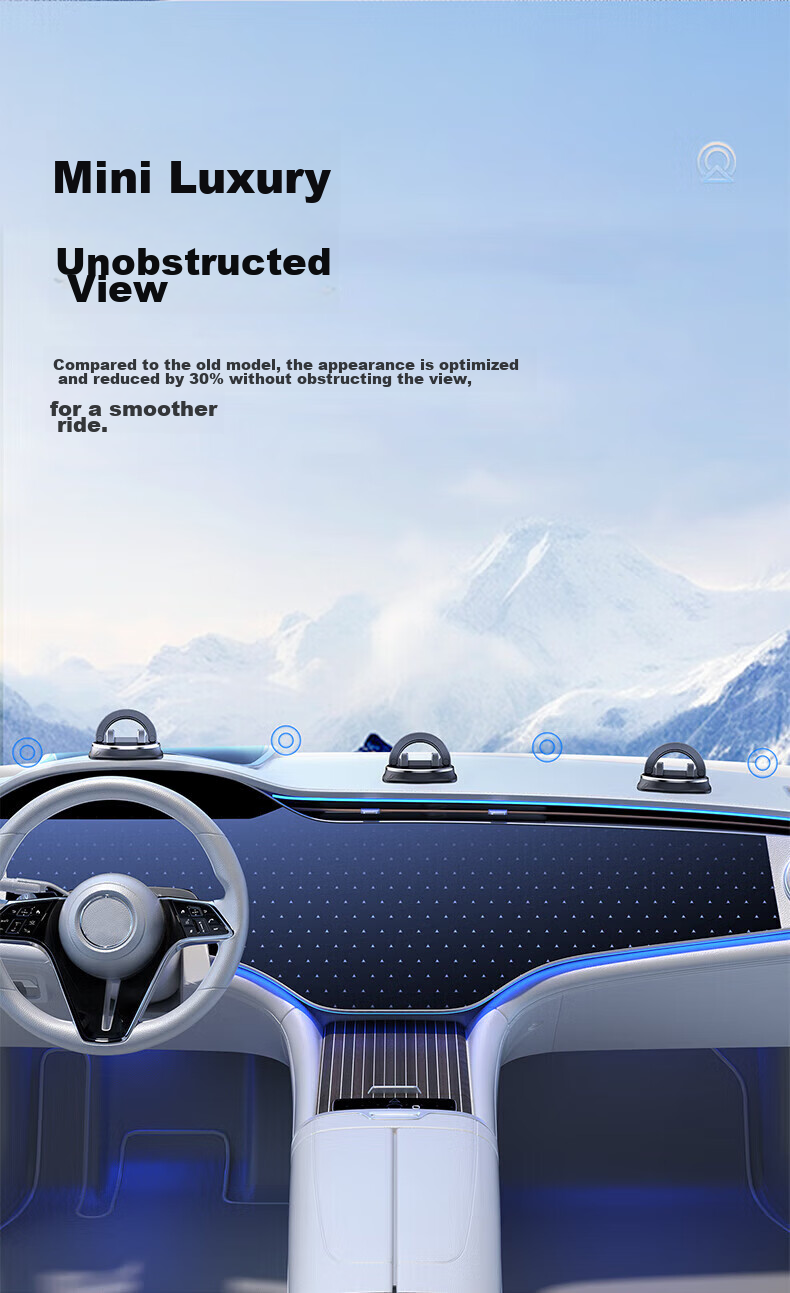 KOVOL Car Phone Holder, Dashboard Mount for Navigation System, Non-Slip Suction Cup, Silicone Fixer, Compatible with Tesla And Other Vehicles 6