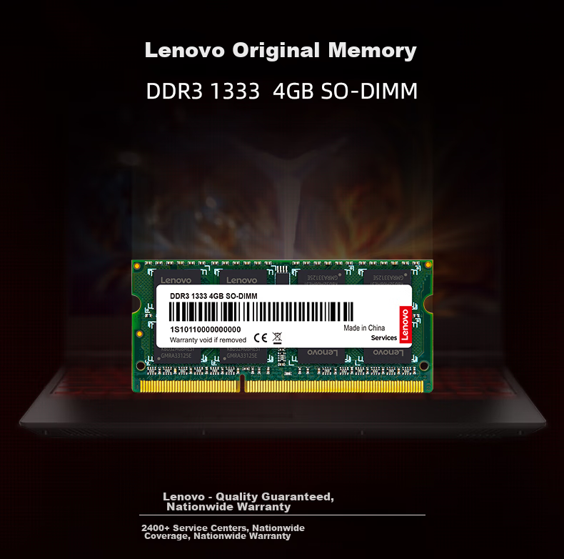 Lenovo 8GB DDR3 1600 Laptop Memory Module, Standard Voltage, Not Compatible with Low Voltage 1