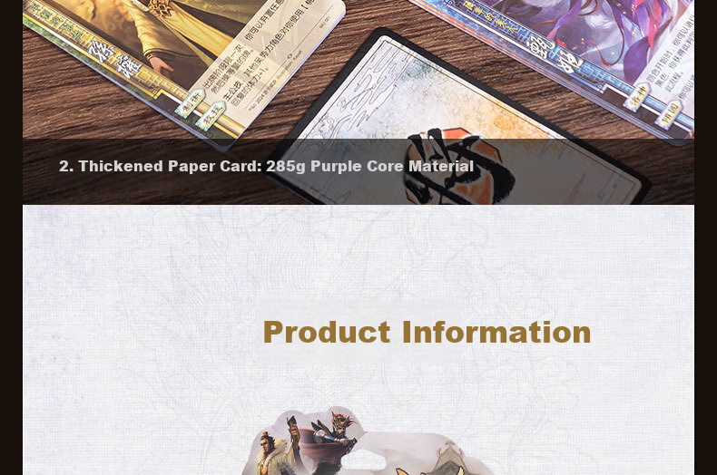 Deli Three Kingdoms Card Game Official Authorized Premium Gift Box Entertainment Power And Ambition, Multiplayer Party Board Game 13