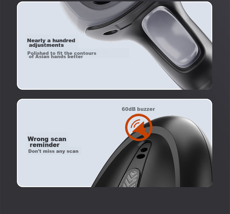 Haoshun (Hysoon) Wireless Barcode Scanner, 1D/2D Barcode Scanner, Cashier Barcode Scanner for Supermarket, Express Delivery, Logistics, Spare Parts Warehouse S224 17