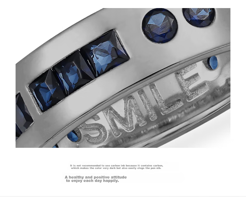 APM Monaco [Same As Lockex] SMILE Morse Code Ring Set, Gift for Girlfriend Or Boyfriend 4