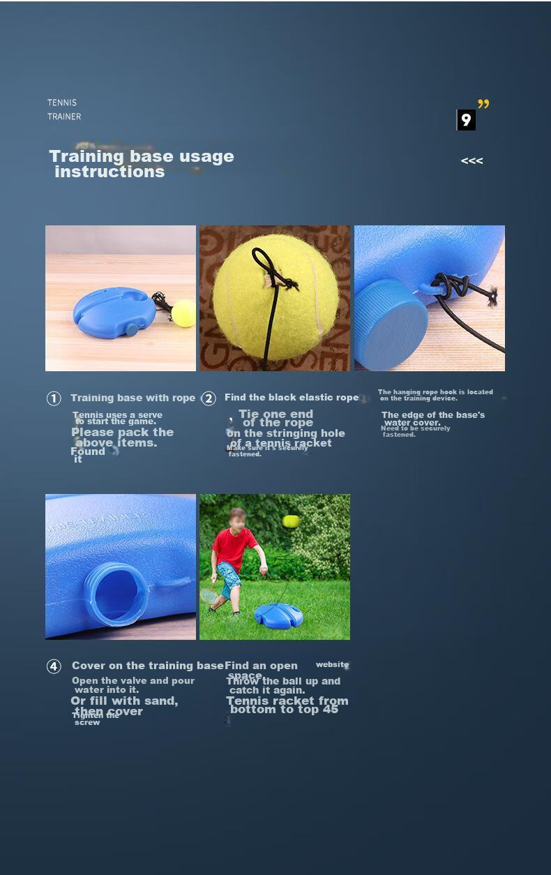 BOSHUJIAN Tennis Rebound Trainer for Parent-Child And Adult Use, Self-Playing Tennis Device, Adult Single Racket 25