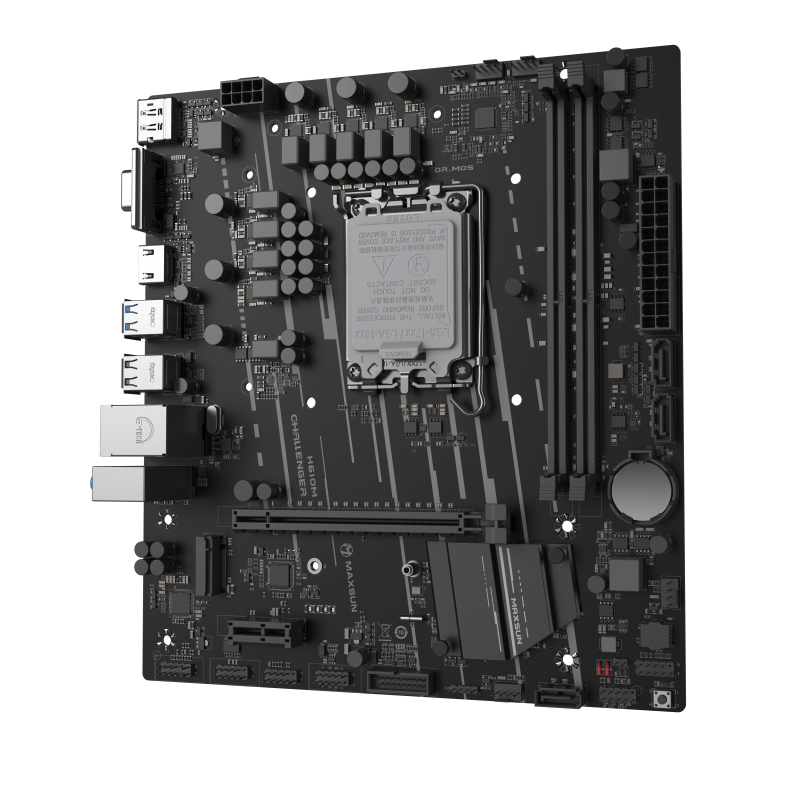 MAXSUN MS-Challenger H610M Motherboard for Gaming Computers Supports DDR4 CPU 12400F/12400 (Intel H610/LGA 1700)