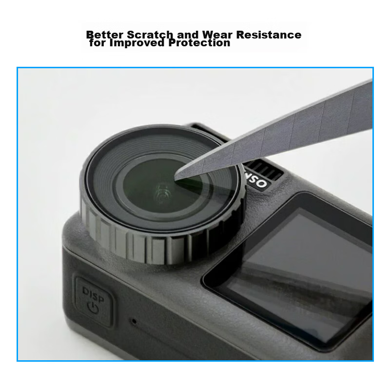 Qiye Tempered Glass Screen Protector Film AR Protective Film Suitable for DJI Action 4 Action Camera Accessories Lens Cover Protective Case for ACTION 3 Screen Film Lingmou Osmo 8