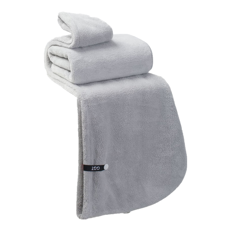 GGT Japanese Hair Drying Cap, Absorbent Quick-Dry Shower Cap, Hair Towel for Women, Head Wrap Towel for Home Use, Thin Ink
