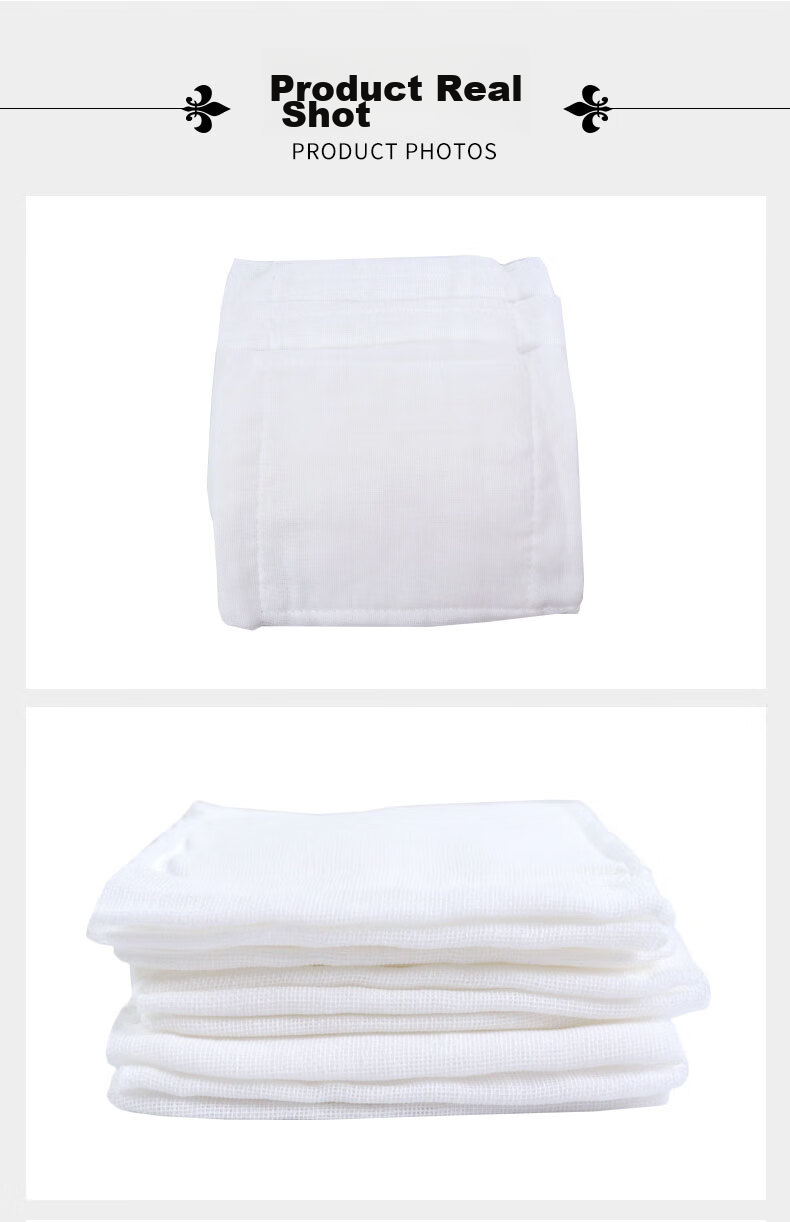 BAIGE Cotton Gauze Face Mask, Thickened Dust-Proof Industrial Cotton Work Mask, Washable And Comfortable, 12 Layers * 10 Pieces, CW914389 6