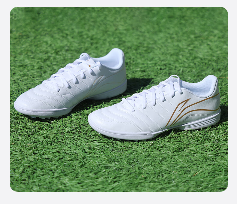Li-Ning Soccer Shoes for Men, Women, Adults And Children, TF Turf Cleats, Professional Training Shoes for Women And Youth, Non-Slip Wear-Resistant Cleats, Black, Size 36 22