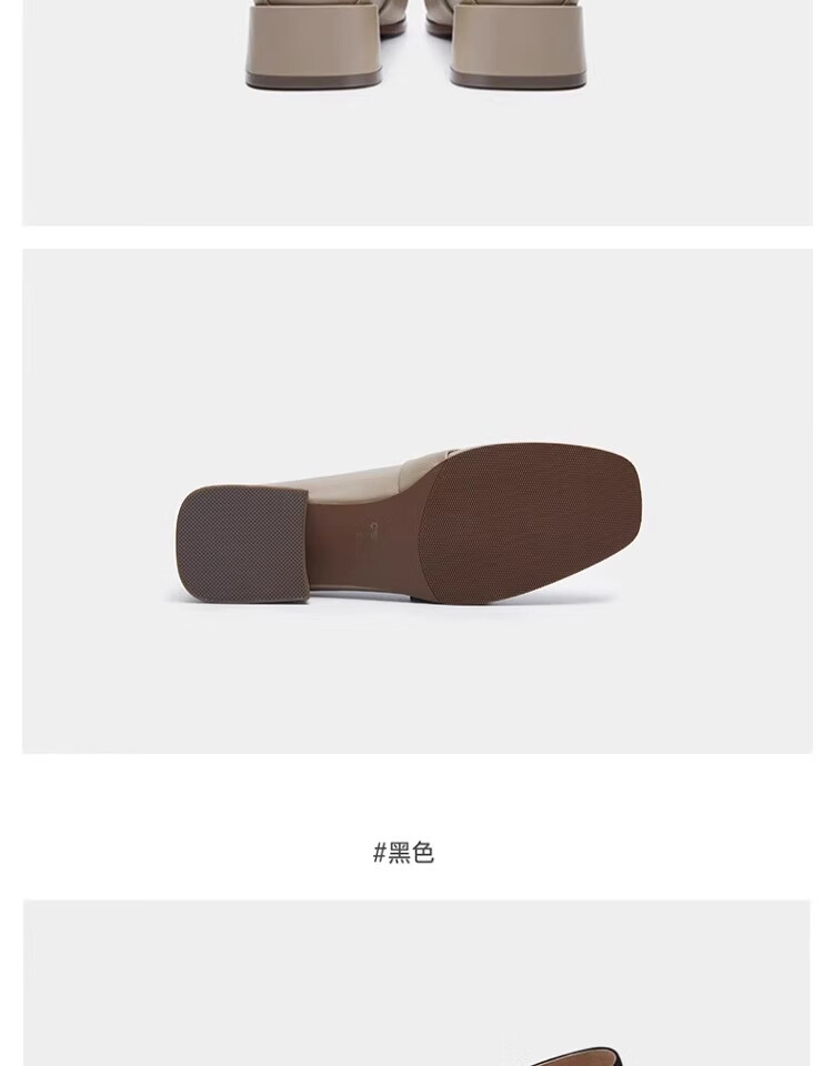 C.BANNER Women's Loafers, Fashionable Slip-On Shoes, Comfortable Leather Shoes, Peas Shoes A22405858 Beige 37 14