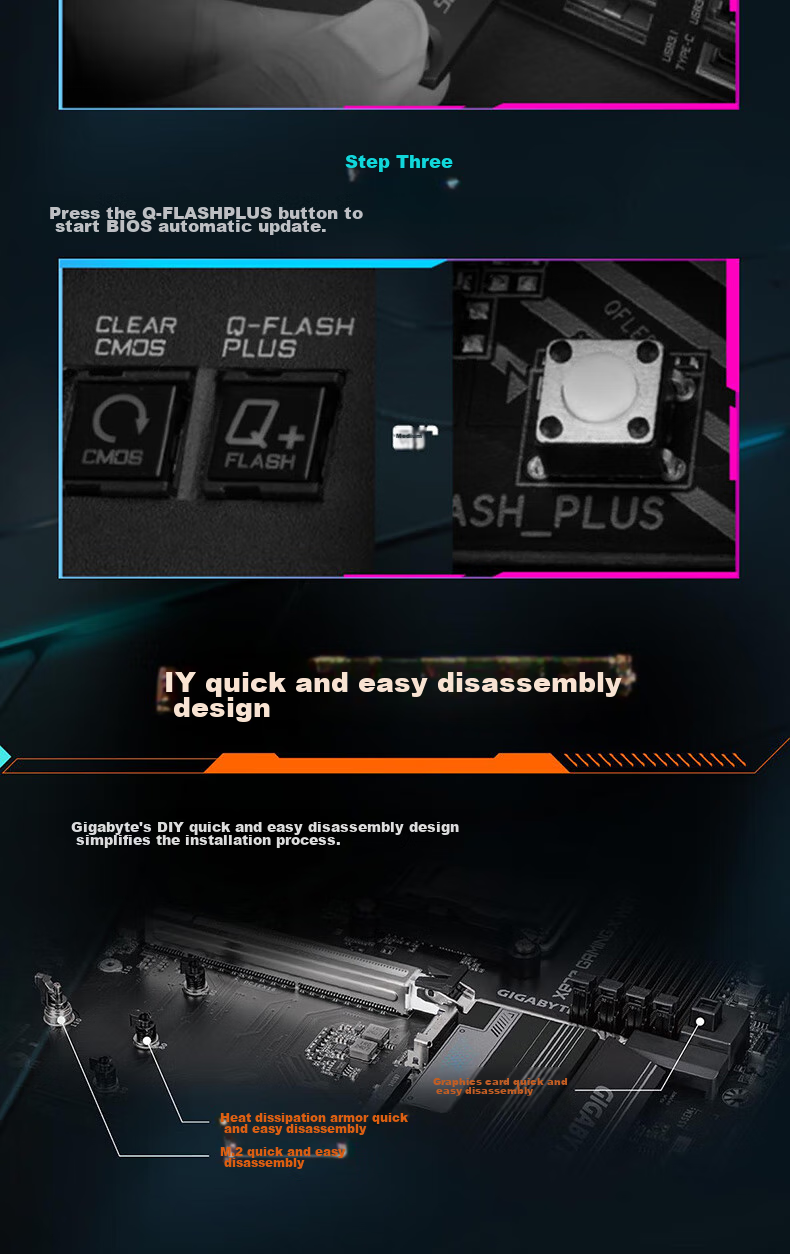 GIGABYTE X870 GAMING X WIFI7 Eagle X DDR5 Motherboard Supports AMD CPU AM5 9700X 9800X3D 9900X 9600X 15